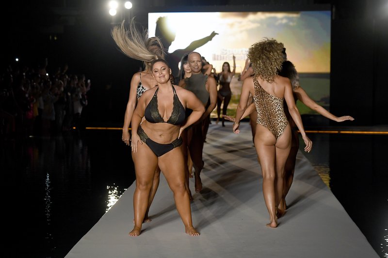 MIAMI, FLORIDA - JULY 10: Kathy Jacobs Walks The Runway During The 2021  Sports Illustrated Swimsuit Runway